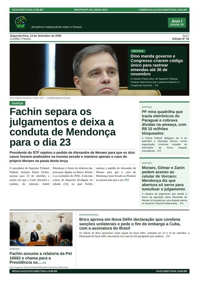 Capa da Edição 18