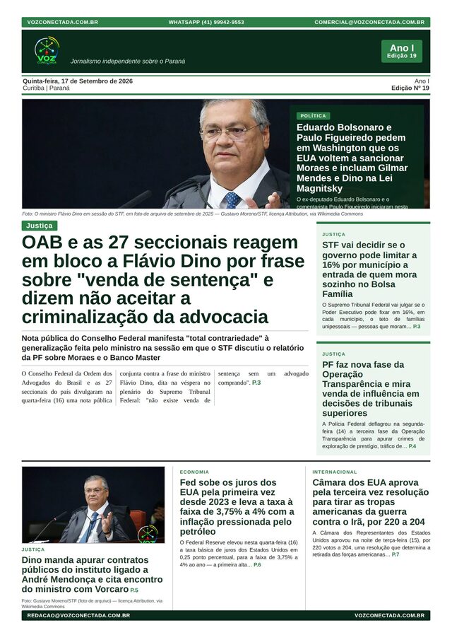Capa da Edição 19