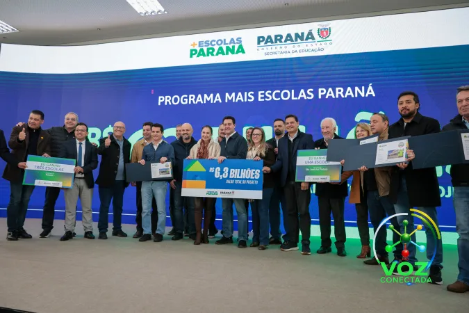 Ratinho Junior assina a maior PPP da educação do Brasil para construir 40 colégios no Paraná