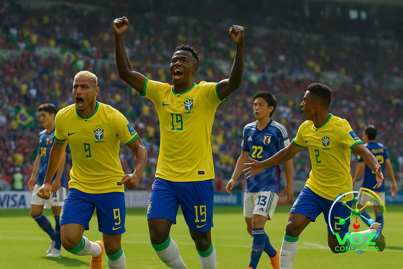 Brasil vira sobre o Japão por 2 a 1 e avança às oitavas da Copa do Mundo