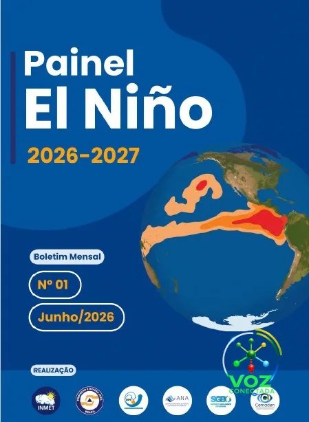 Painel oficial do El Niño 2026-2027 prevê seca no Norte e Nordeste e chuva acima da média no Sul