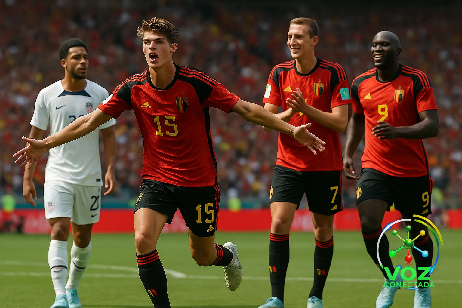 Bélgica atropela os Estados Unidos por 4 a 1 e marca duelo com a Espanha nas quartas