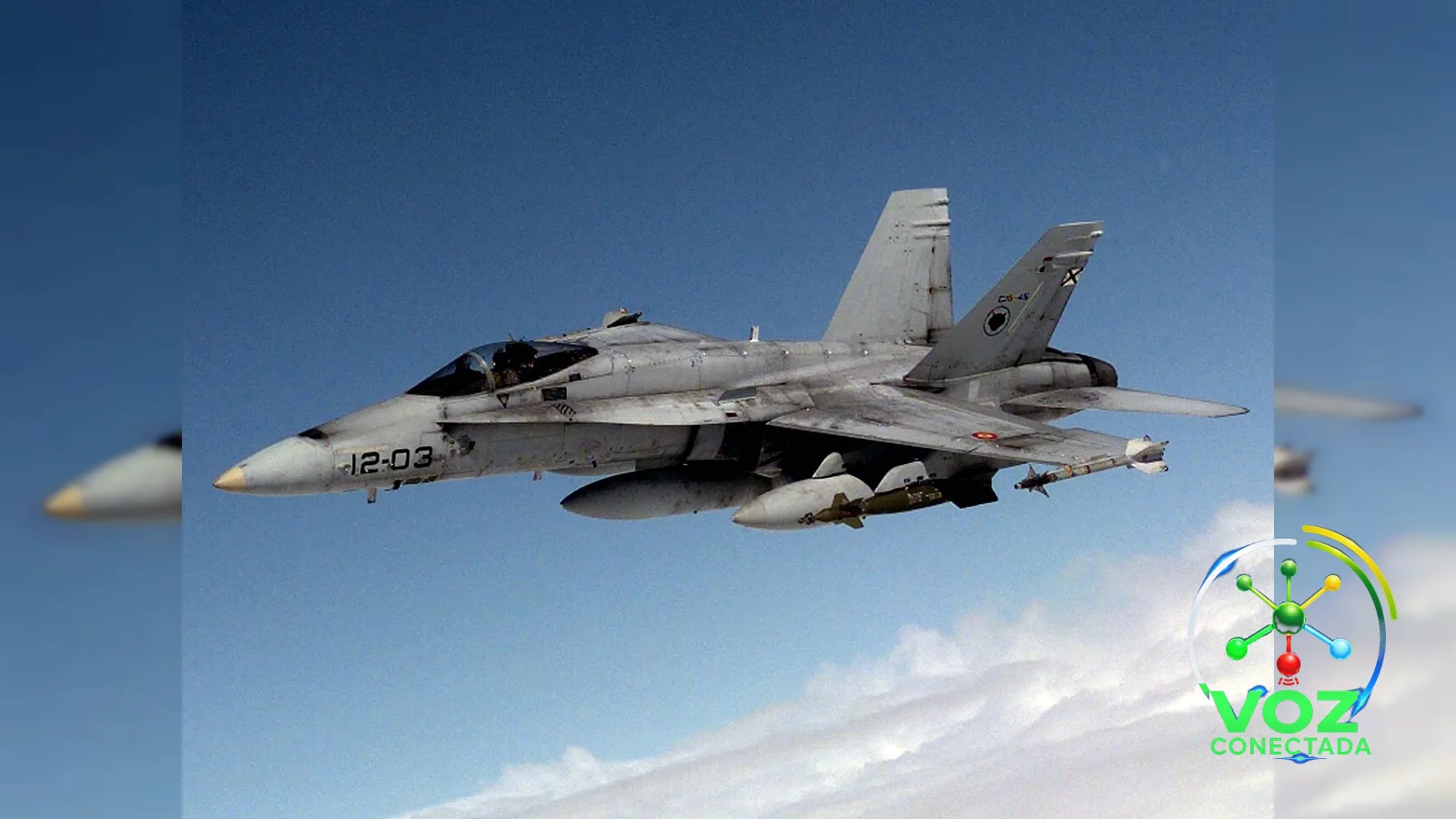 Caça F-18 espanhol da Otan abate drone que entrou no espaço aéreo da Romênia vindo da Moldávia