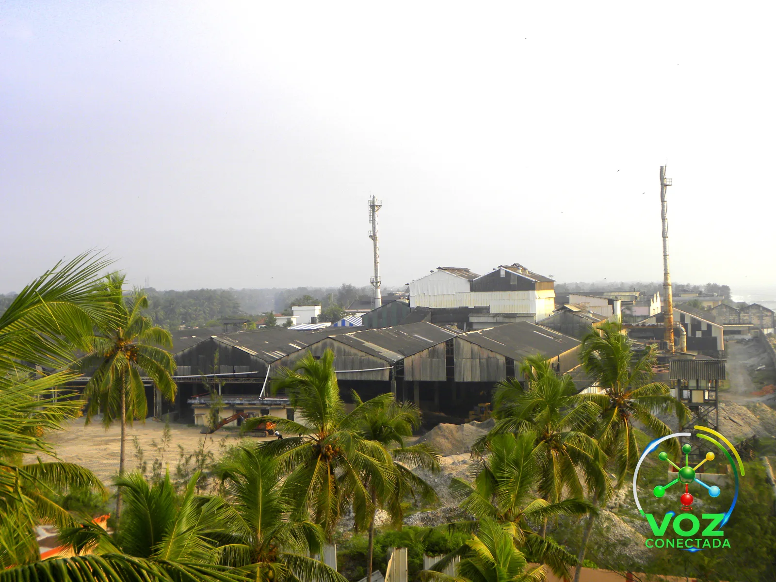 Planta industrial de processamento de terras-raras