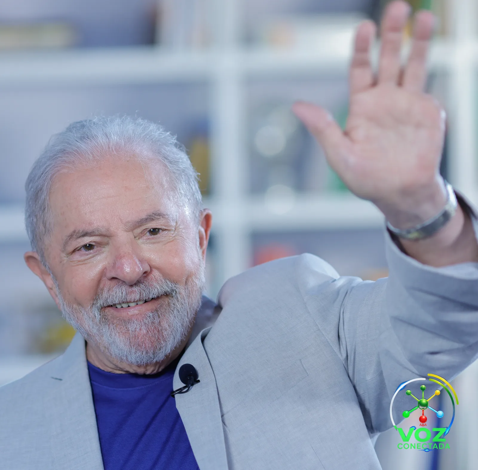 O presidente Lula em entrevista