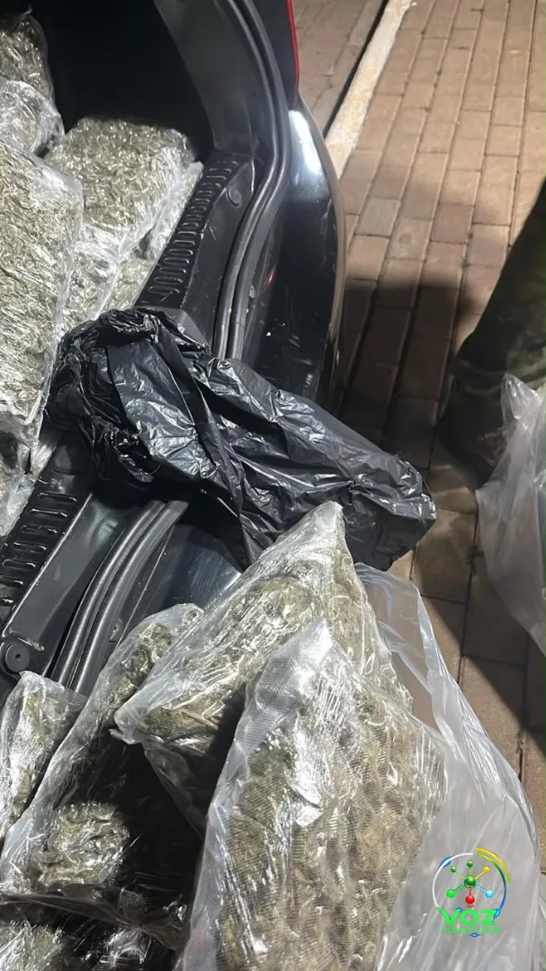 FICCO/PR e BPFRON apreendem 147 kg de drogas em Cascavel e prendem motorista com adolescente no carro