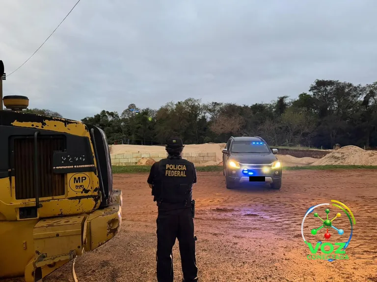 PF bloqueia R$ 1,5 bilhão de grupos suspeitos de tirar areia ilegalmente do Rio Paraná em Guaíra